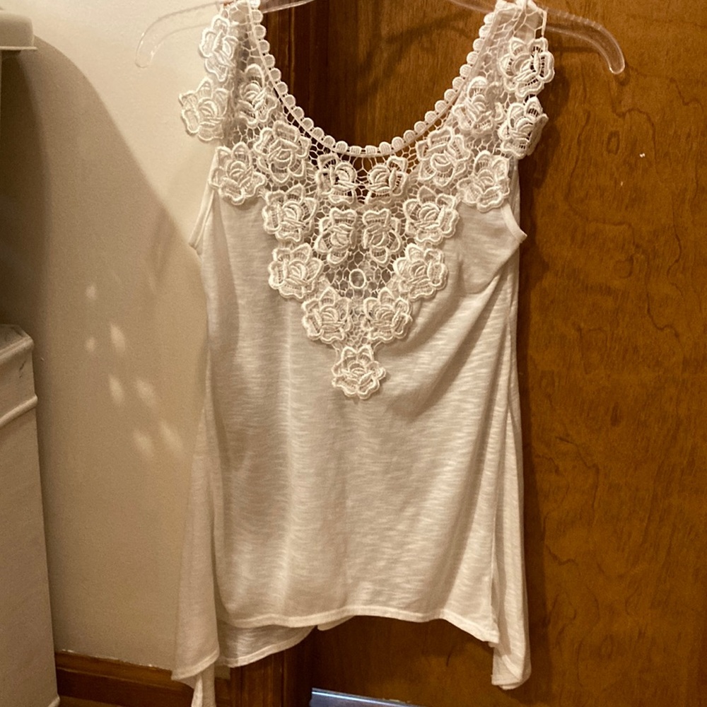 Lace Trim Tank Top